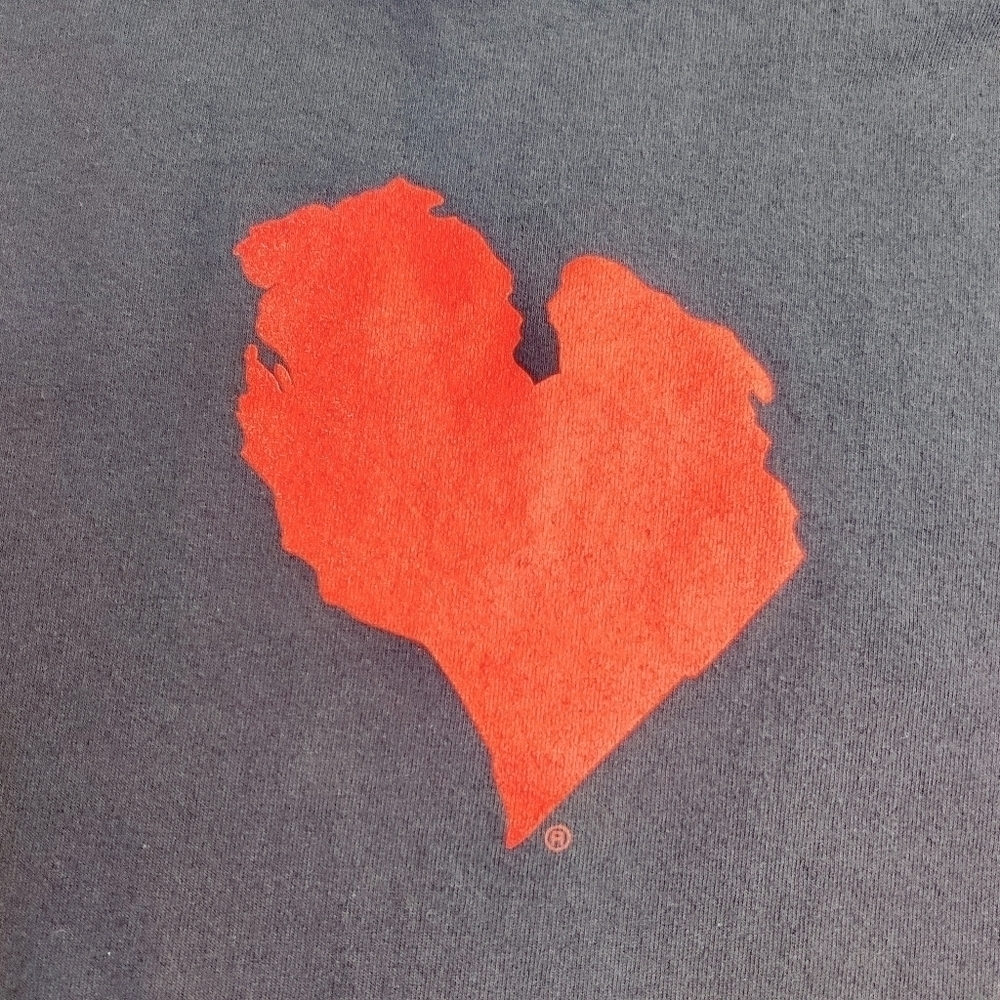 One Love, Great Lakes Men's Tee T-shirt Size 2XL XXL Rasta Black Cotton Michigan - Picture 7 of 12